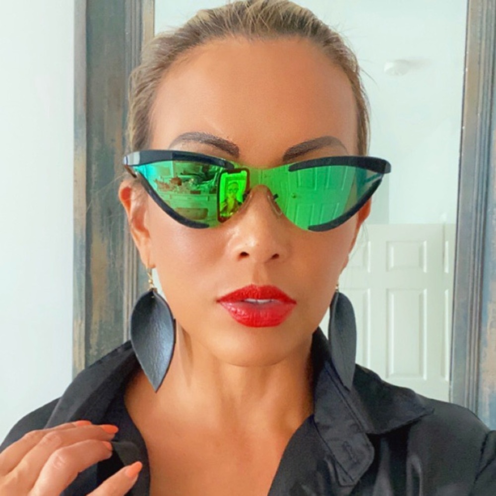 Leather Teardrop Earrings - Picture 3 of 14